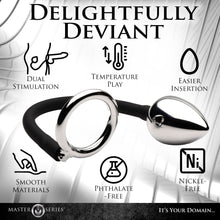 Load image into Gallery viewer, Tug and Plug Cock and Ball Ring with Anal Plug-4