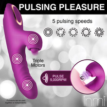 Load image into Gallery viewer, Bumping Bunny Thrusting & Pulsing Silicone Rabbit Vibrator-5