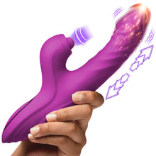 Load image into Gallery viewer, Bumping Bunny Thrusting & Pulsing Silicone Rabbit Vibrator-0