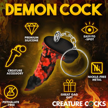 Load image into Gallery viewer, Fire Demon Mini Dildo Key Chain-4