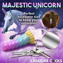 Load image into Gallery viewer, Mystique Unicorn Mini Dildo Key Chain-5