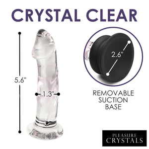 Glass Dildo with Silicone Base - 5.6 Inch-3