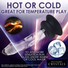 Load image into Gallery viewer, Glass Dildo with Silicone Base - 5.6 Inch-5