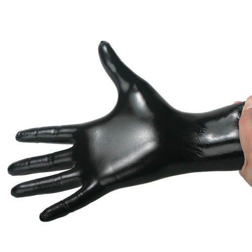 Black Nitrile Examination Gloves - Large - 100 count-0