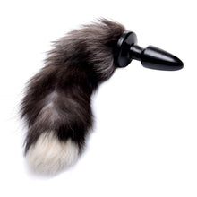 Load image into Gallery viewer, Grey Fox Tail Anal Plug