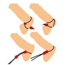 Load image into Gallery viewer, Crimson Tied Bolo Lasso Style Adjustable Cock Ring