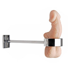 Load image into Gallery viewer, Locking Mounted CBT Scrotum Cuff with Bar
