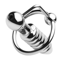 Load image into Gallery viewer, XL Ribbed Urethral Sound with Hollow Core