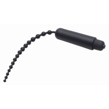 Load image into Gallery viewer, Dark Rod Vibrating Beaded Silicone Sound