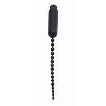 Load image into Gallery viewer, Dark Rod Vibrating Beaded Silicone Sound
