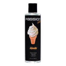 Load image into Gallery viewer, Passion Licks Vanilla Water Based Flavored Lubricant - 8 oz