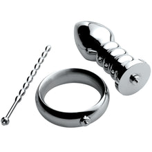 Load image into Gallery viewer, Zeus Deluxe Series Voltaic For Him Stainless Steel Male E-stim Kit