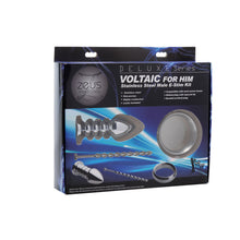 Load image into Gallery viewer, Zeus Deluxe Series Voltaic For Him Stainless Steel Male E-stim Kit