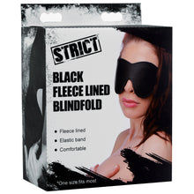 Load image into Gallery viewer, Black Fleece Lined Blindfold