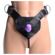 Load image into Gallery viewer, Flaunt Strap On with Purple Silicone Dildo