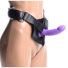 Load image into Gallery viewer, Flaunt Strap On with Purple Silicone Dildo