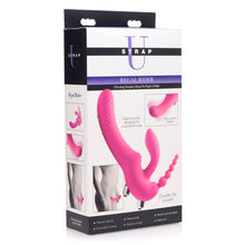 Load image into Gallery viewer, Regal Rider Vibrating Silicone Strapless Strap On Triple G Dildo