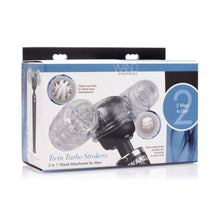 Load image into Gallery viewer, Twin Turbo Strokers 2 in 1 Wand Attachment for Men