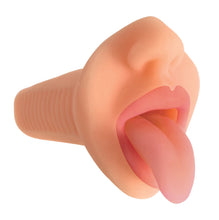 Load image into Gallery viewer, Mistress Courtney Vibrating Mouth Stroker- Flesh
