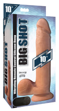 Load image into Gallery viewer, Big Shot Vibrating Remote Control Silicone Dildo with Balls - 10 Inch