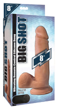 Load image into Gallery viewer, Big Shot Vibrating Remote Control Silicone Dildo with Balls - 8 Inch