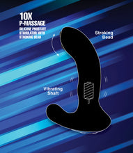 Load image into Gallery viewer, 10X P-Massage Silicone Prostate Stimulator with Stroking Bead