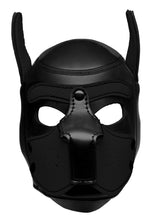 Load image into Gallery viewer, Spike Neoprene Puppy Hood - Black