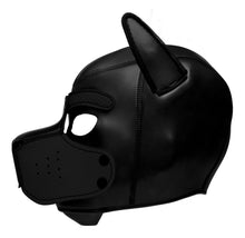 Load image into Gallery viewer, Spike Neoprene Puppy Hood - Black