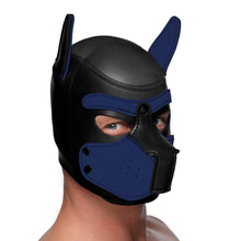 Load image into Gallery viewer, Spike Neoprene Puppy Hood - Blue