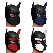 Load image into Gallery viewer, Spike Neoprene Puppy Hood - Red