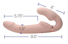 Load image into Gallery viewer, Remote Control Inflatable Vibrating Silicone Ergo Fit Strapless Strap-On