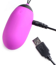 Load image into Gallery viewer, XL Silicone Vibrating Egg - Purple