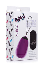 Load image into Gallery viewer, XL Silicone Vibrating Egg - Purple