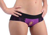 Load image into Gallery viewer, Lace Envy Crotchless Panty Harness - S-M