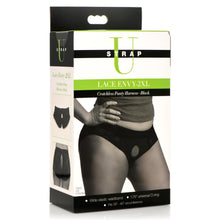 Load image into Gallery viewer, Lace Envy Black Crotchless Panty Harness - 2XL