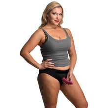 Load image into Gallery viewer, Lace Envy Black Crotchless Panty Harness - 2XL