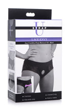 Load image into Gallery viewer, Lace Envy Black Crotchless Panty Harness - L-XL