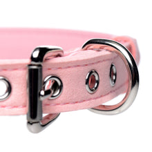 Load image into Gallery viewer, Sugar Kitty Cat Bell Collar - Pink/Silver