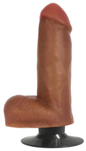 Load image into Gallery viewer, Jock Dark Bareskin Vibrating Dildo with Balls - 6 Inch-0