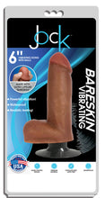 Load image into Gallery viewer, Jock Dark Bareskin Vibrating Dildo with Balls - 6 Inch-2