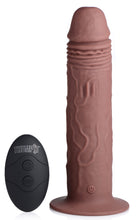 Load image into Gallery viewer, 7X Remote Control Vibrating and Thumping Dildo - Dark