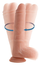 Load image into Gallery viewer, Vibrating and Rotating Remote Control Silicone Dildo with Balls - 8 Inch