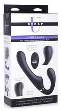 Load image into Gallery viewer, 10X Vibrating Silicone Strapless Strap-on - Black