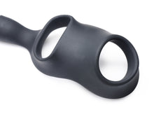 Load image into Gallery viewer, 10X P-Bomb Silicone Cock and Ball Ring with Vibrating Anal Plug
