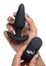 Load image into Gallery viewer, Remote Control 21X Vibrating Silicone Butt Plug - Black