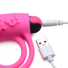 Load image into Gallery viewer, Remote Control 28X Vibrating Cock Ring and Bullet - Pink
