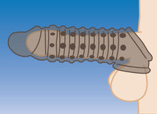 Load image into Gallery viewer, 1.5 Inch Penis Enhancer Sleeve - Smoke