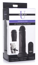 Load image into Gallery viewer, Power Player 28X Vibrating Silicone Dildo with Remote - Black