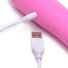 Load image into Gallery viewer, 10X Versa-Thrust Vibrating and Thrusting Silicone Rabbit with 3 Attachments