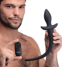 Load image into Gallery viewer, Remote Control Wagging and Vibrating Puppy Tail Anal Plug
